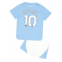 Manchester City Jack Grealish #10 Fotballklær Hjemmedraktsett Barn 2023-24 Kortermet (+ korte bukser)